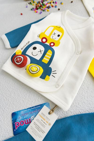Erkek Bebek 5'li Hastane Çıkışı Bebek Seti
