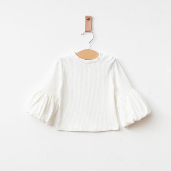 Püsküllü Palazzo Kız Bebek Çocuk Jean Salopet Tulum Lüks %100 Pamuk Likralı Ribana Balon Bluz Denim Kot Takım LACİVERT - 18-24 AY