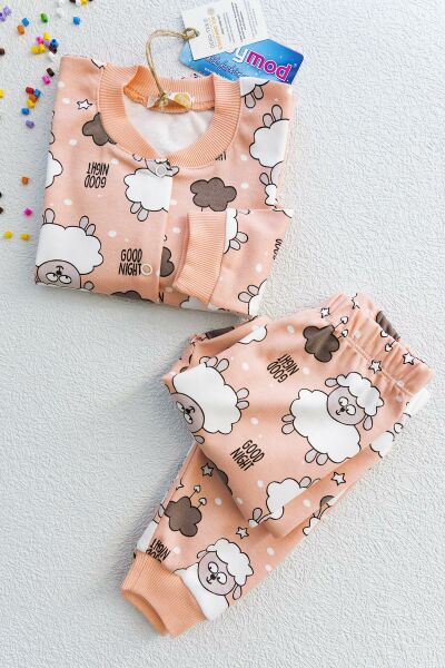 Kuzucuk Figürlü Önden Çıtçıtlı Kız Çocuk Pijama Takımı
