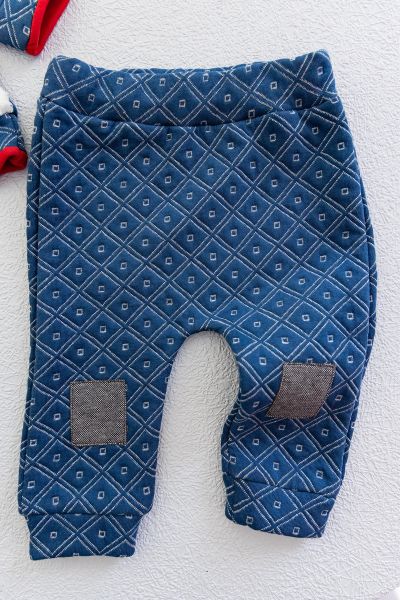Peluşlu Ayıcık Figürlü Erkek Bebek Takım