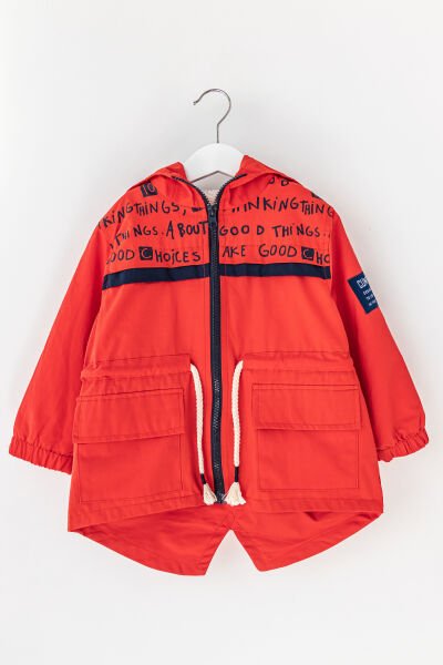 Kapüşonlu İçi Peluş Erkek Çocuk Mont