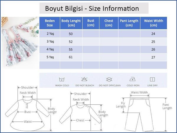 Çiçek Desenli Bandanalı Askılı Kız Çocuk Salopet Elbise