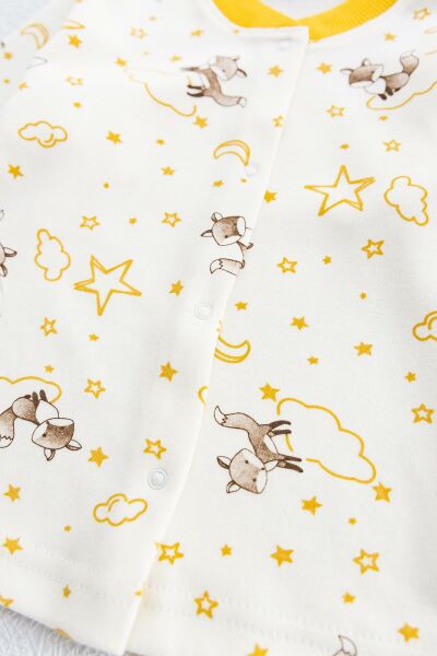 Önden Çıt Çıtlı Çocuk Pijama Takımı