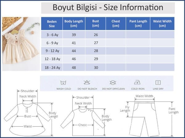 Güpürlü Dantel Yakalı Yazlık Müslin Kız Bebek Elbise