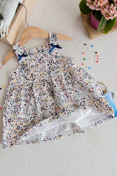 Askılı Bebek Penye Elbise Kız çocuk Askılı Penye Elbise BEJ - 2 Yaş