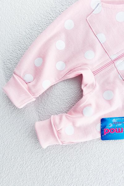 Minnie Mouse Figürlü Kapüşonlu Kız Bebek Tulum PEMBE -  0-3 AY