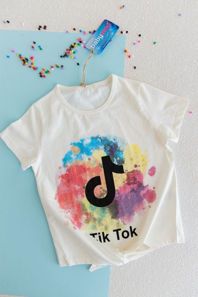 Tiktok Önden Bağlamalı Kız Çocuk Yazlık Body