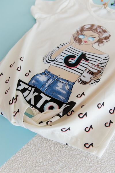 Tiktok Önden Bağlamalı Kız Çocuk Yazlık Body