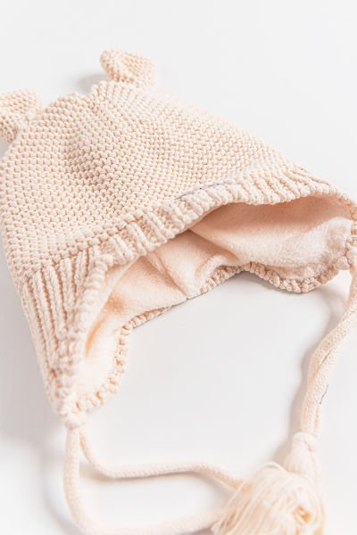 Baby Girl Kulaklıklı 1-4 Yaş Kız Çocuk Bere PUDRA - 1-4 Yaş