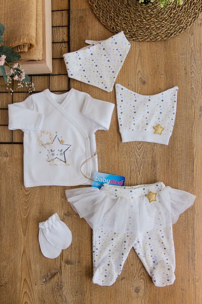 Little Starts Uyku Meleği Temalı Bebek Hastane Çıkışı Bebek Takımı