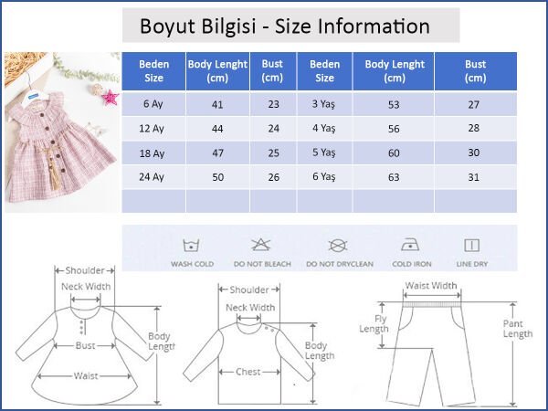 Çizgili Hasır Kemerli Kız Bebek/Çocuk Elbise