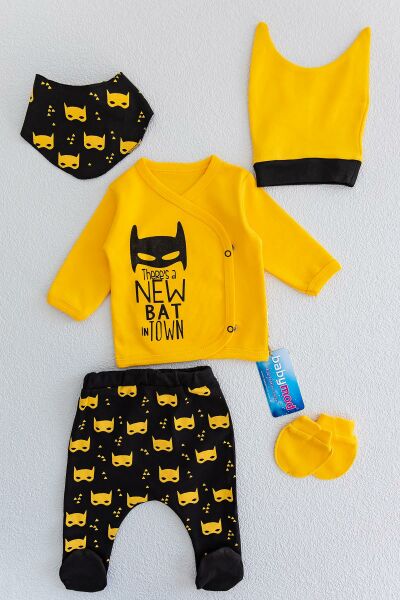 Batman Figürlü 5'li Ekonomik Erkek Bebek Hastane Çıkışı