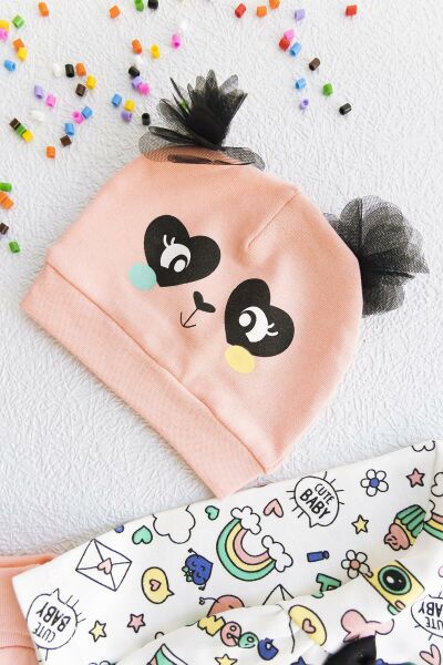 Sevimli Panda Kız Bebek Üçlü Kız Bebek Takım Bebek Seti