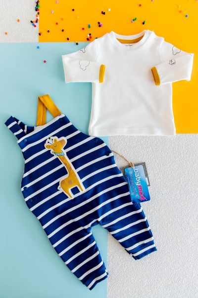 Erkek Bebek Tulum Salopet Takım Baby's Sets