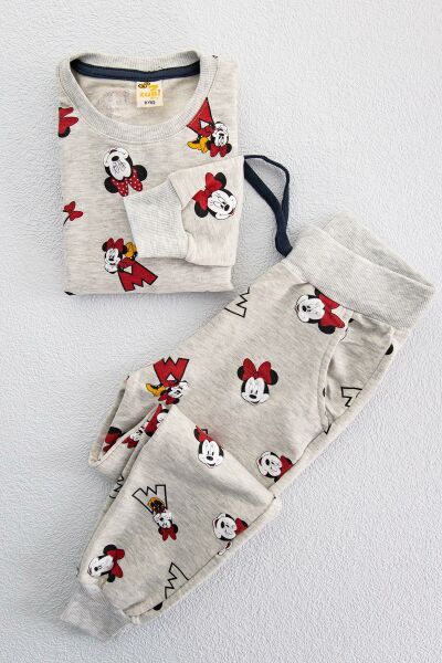 Kız Çocuk Minnie Mouse Pijama Takımı