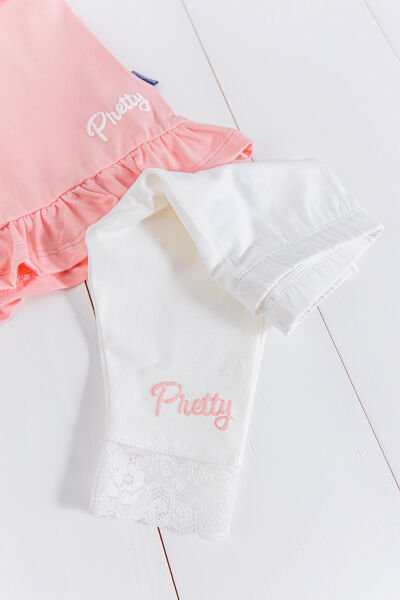 Güpürlü Fırfırlı 2'li Yazlık Kız Bebek Takım