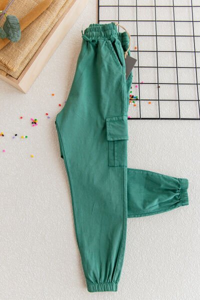 Gabardin Kargo Çocuk Pantolon