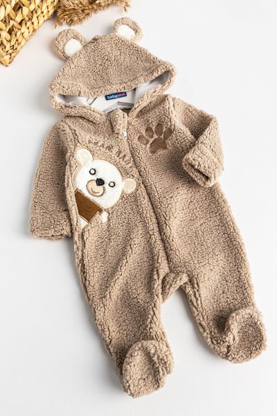 Ayıcık Figürlü Peluş Bebek Tulum