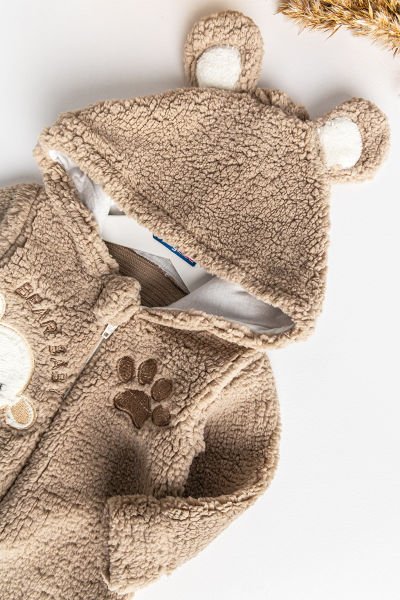 Ayıcık Figürlü Peluş Bebek Tulum
