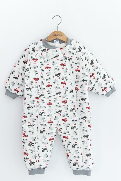Araba Figürlü Erkek Bebek Uyku Tulumu