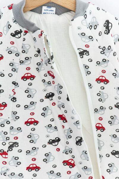 Araba Figürlü Erkek Bebek Uyku Tulumu