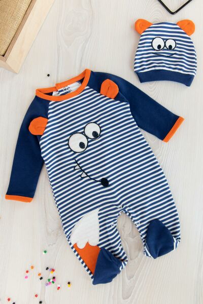 Erkek Bebek Figürlü Bebek Tulum