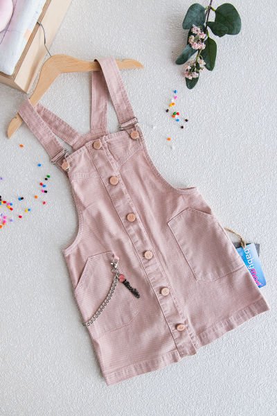 Kız Çocuk Gabardin Salopet Jile