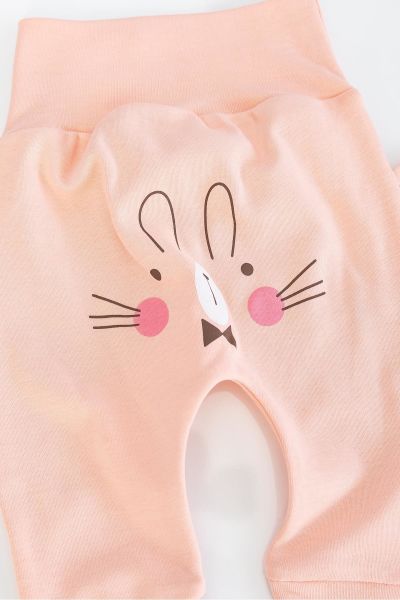 Tavşan Figürlü Kız Bebek Tek Alt Pantolon