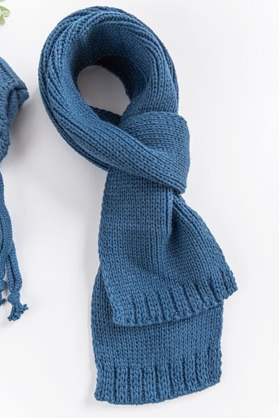 Ponponlu 1-4 Yaş Erkek Çocuk Atkı Bere Eldiven Takımı