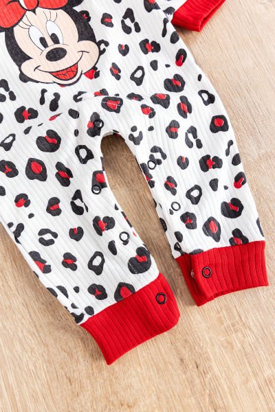 Figürlü Fırfırlı Bandanalı Kız Bebek Tulum