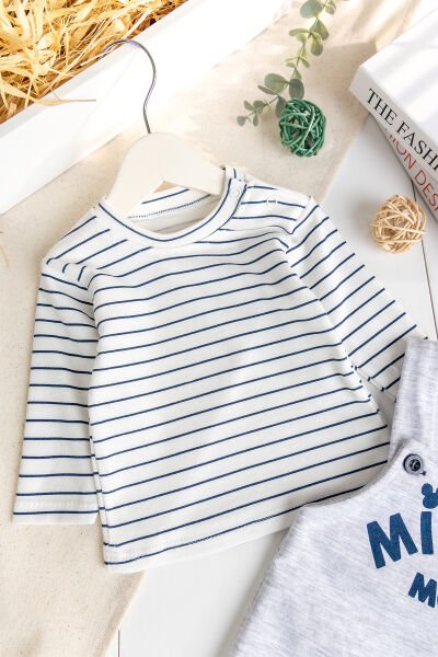 Erkek Bebek Tulum Salopet Takım 2'li