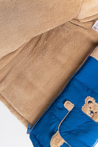 Ayıcık Figürlü Kapüşonlu Welsoft Erkek Çocuk Şişme Yelek