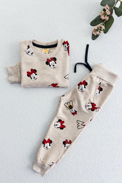 Minnie Mouse Kız Çocuk Pijama Takımı