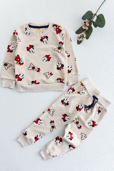 Minnie Mouse Kız Çocuk Pijama Takımı