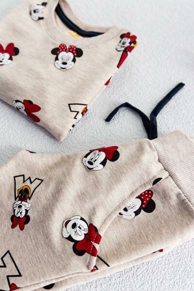 Minnie Mouse Kız Çocuk Pijama Takımı