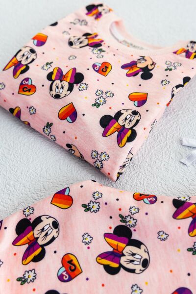 Minnie Mouse Figürlü Kız Çocuk Pijama Takımı