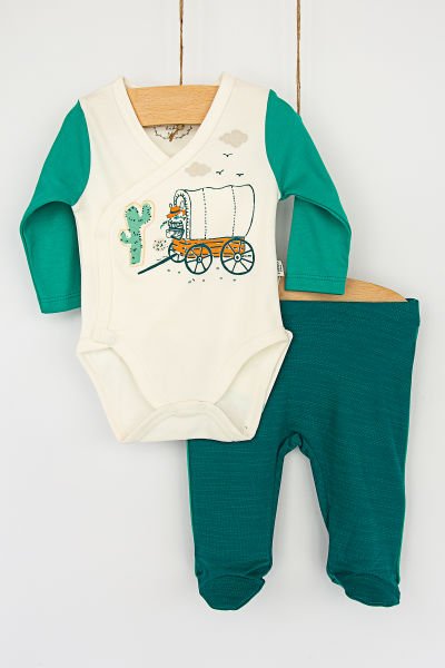 Çıt Çıtlı Body 2'li Bebek Takım Layette