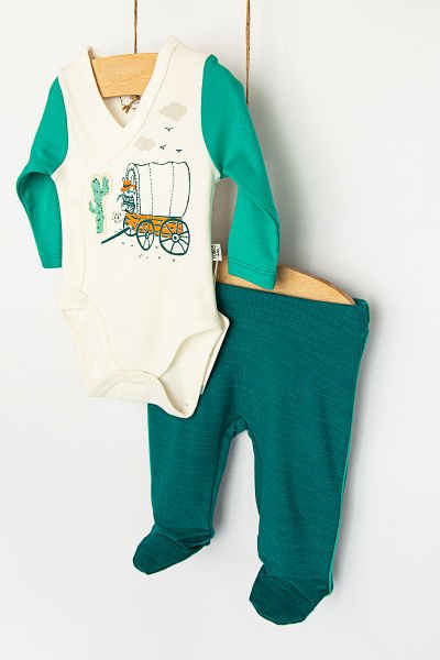 Çıt Çıtlı Body 2'li Bebek Takım Layette