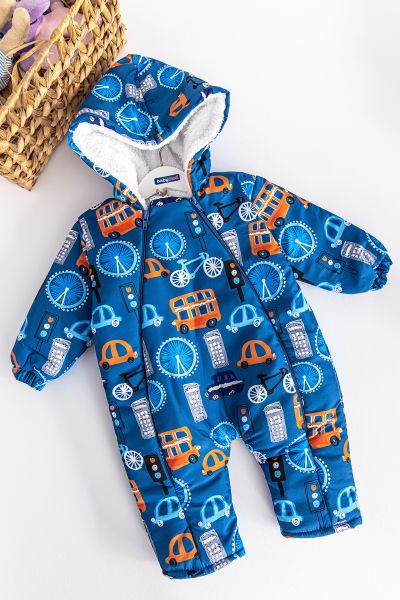Araba Figürlü İçi Peluş Erkek Bebek Astronot Tulum