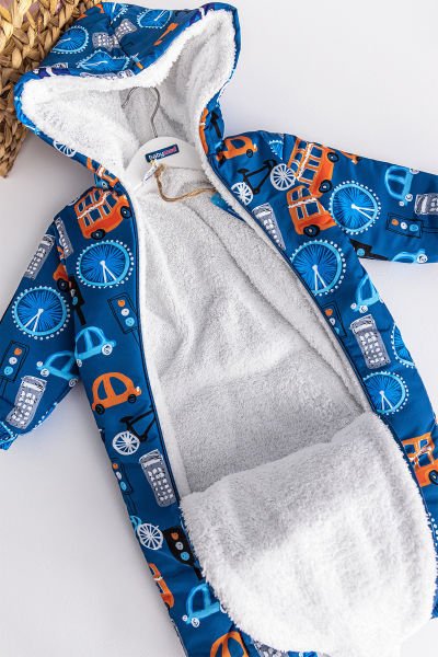 Araba Figürlü İçi Peluş Erkek Bebek Astronot Tulum
