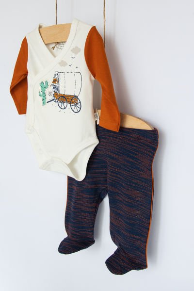 Çıt Çıtlı Body 2'li Bebek Takım Layette
