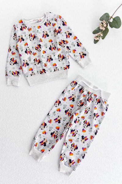 Minnie Mouse Figürlü Kız Çocuk Pijama Takımı