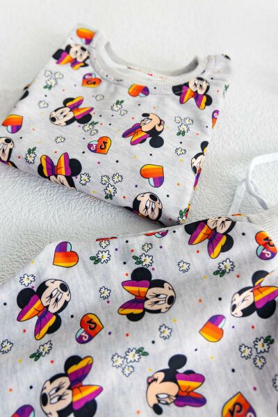Minnie Mouse Figürlü Kız Çocuk Pijama Takımı
