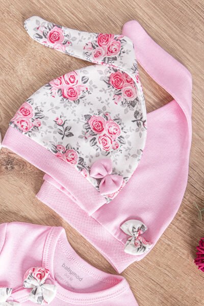 Kız Bebek İkili Uzun Kollu Tulum Takım