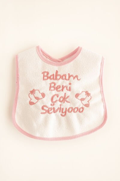 Bebek Önlüğü Babam Beni Seviyo Yazılı