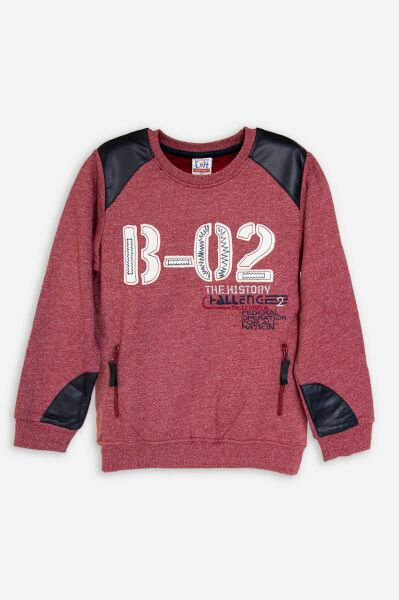 Breeze Deri Detaylı Çocuk Sweatshırt