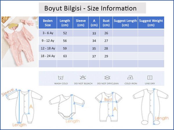 Puantiyeli Bandanalı Kız Bebek Tulum