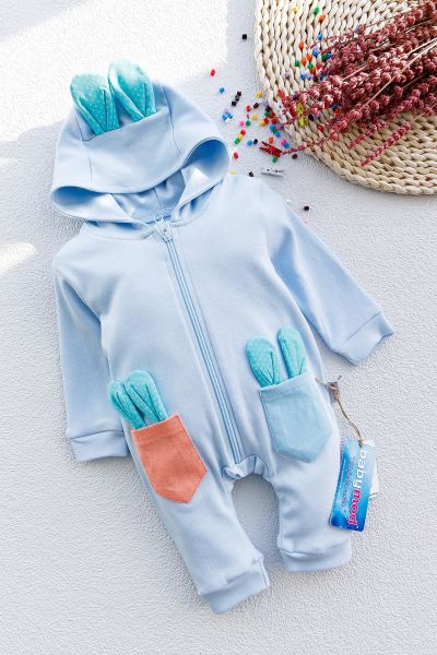 Minik Tavşan Erkek Bebek Tulum