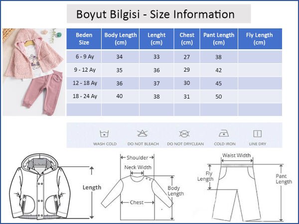 Kapüşonlu Hırkalı 3'lü Kız Bebek Takım