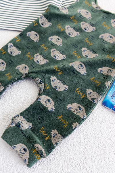 Kadife Koala Figürlü Erkek Bebek Tulum